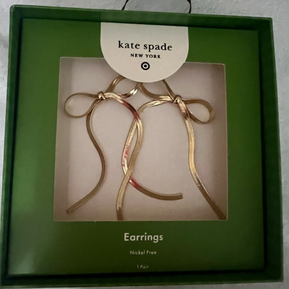 kate spade Jewelry - Kate Spade Gold Bow Earrings